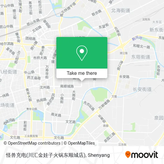 怪兽充电(川汇金娃子火锅东顺城店) map