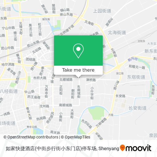 如家快捷酒店(中街步行街小东门店)停车场 map