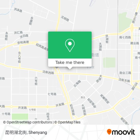 昆明湖北街 map