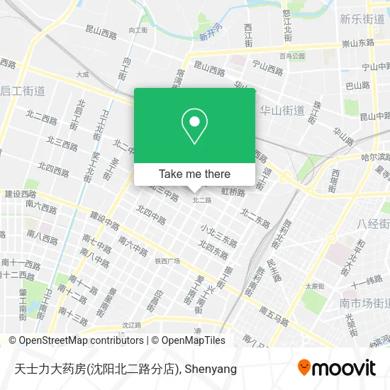 天士力大药房(沈阳北二路分店) map
