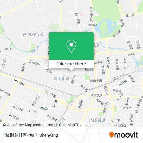 紫荆花社区-南门 map