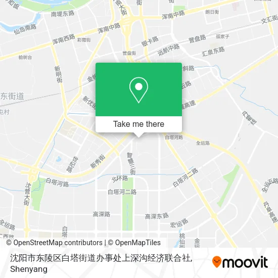 沈阳市东陵区白塔街道办事处上深沟经济联合社 map