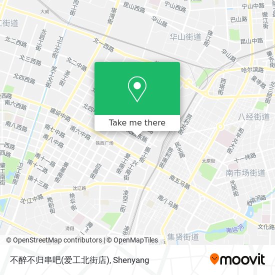 不醉不归串吧(爱工北街店) map