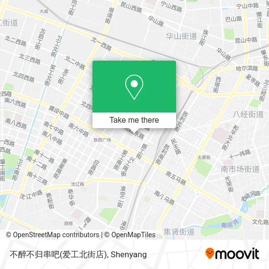 不醉不归串吧(爱工北街店) map