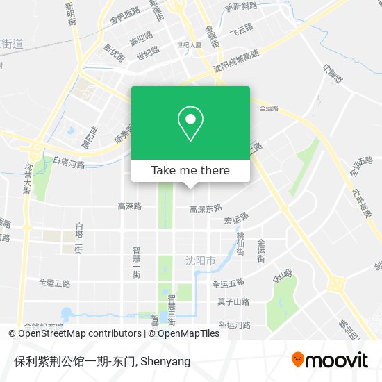 保利紫荆公馆一期-东门 map