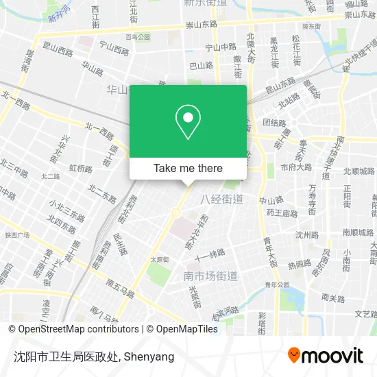 沈阳市卫生局医政处 map