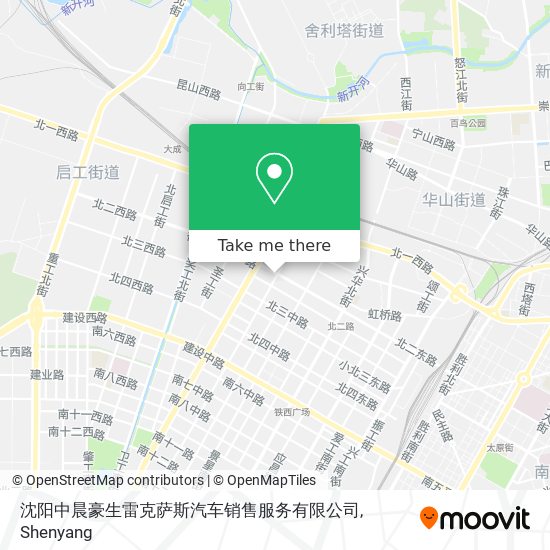 沈阳中晨豪生雷克萨斯汽车销售服务有限公司 map