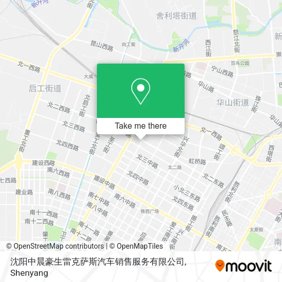 沈阳中晨豪生雷克萨斯汽车销售服务有限公司 map