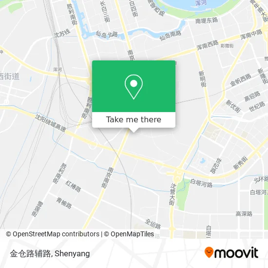 金仓路辅路 map