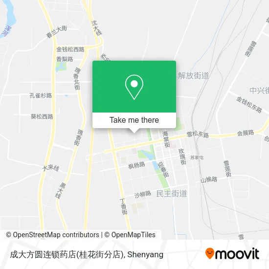 成大方圆连锁药店(桂花街分店) map