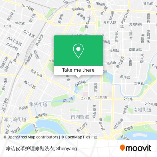 净洁皮革护理修鞋洗衣 map