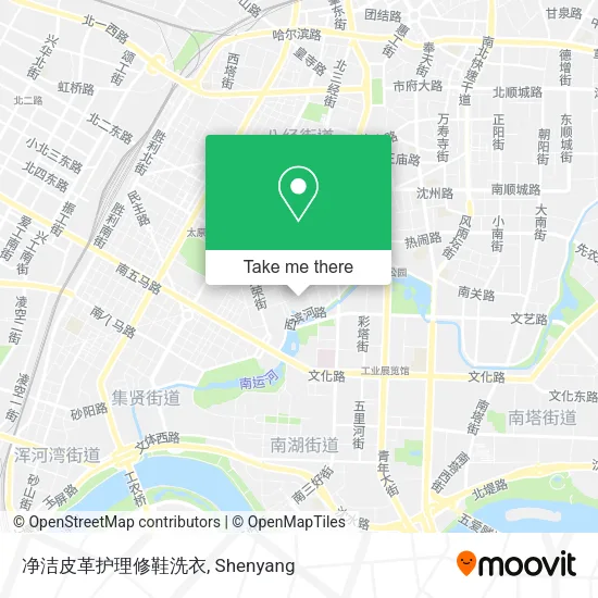 净洁皮革护理修鞋洗衣 map