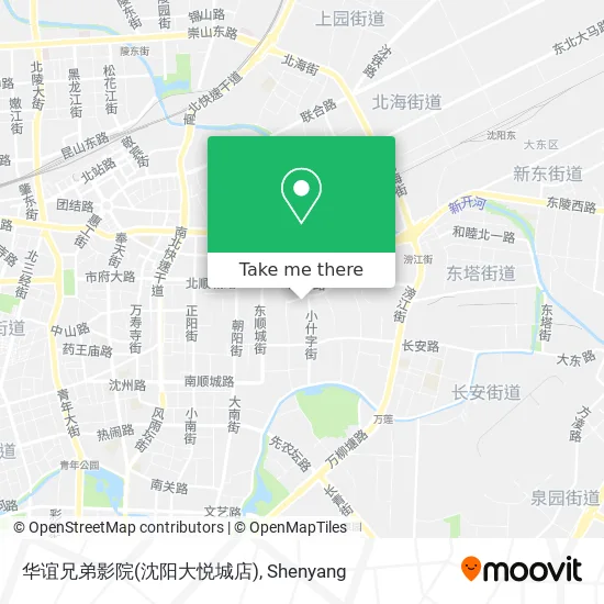 华谊兄弟影院(沈阳大悦城店) map