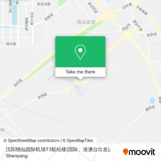 沈阳桃仙国际机场T3航站楼(国际、港澳台出发) map