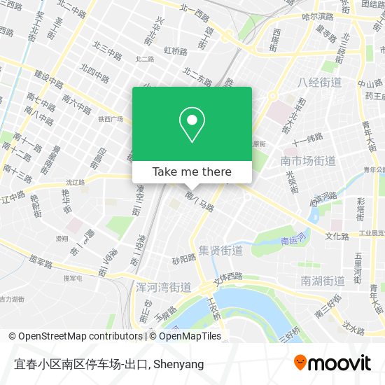 宜春小区南区停车场-出口 map