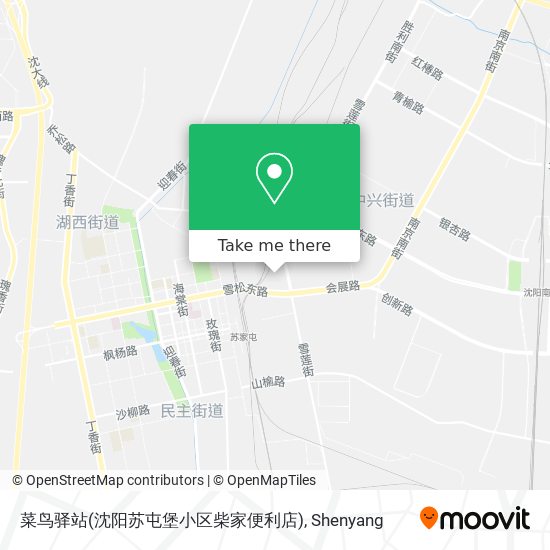 菜鸟驿站(沈阳苏屯堡小区柴家便利店) map