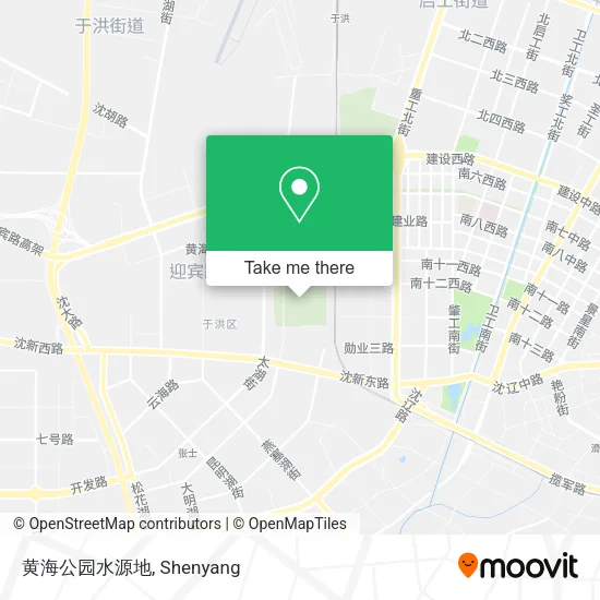 黄海公园水源地 map