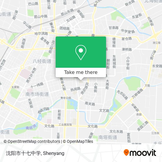 沈阳市十七中学 map