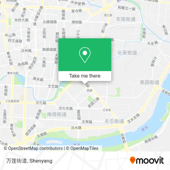 万莲街道 map