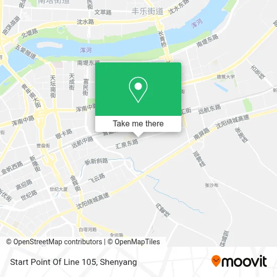 Start Point Of Line 105 map