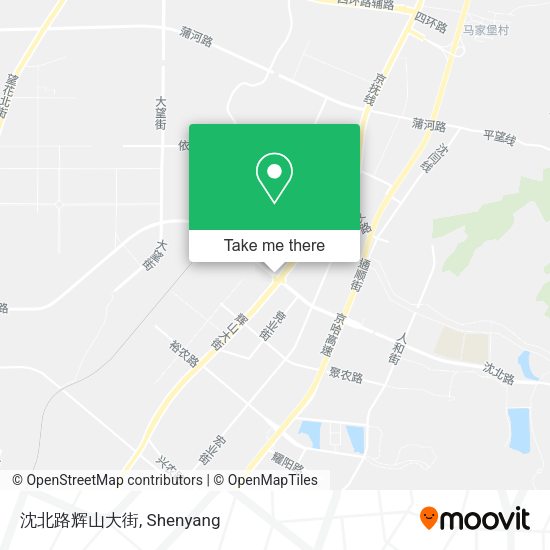 沈北路辉山大街 map