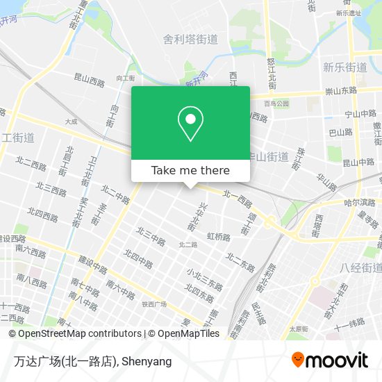 万达广场(北一路店) map