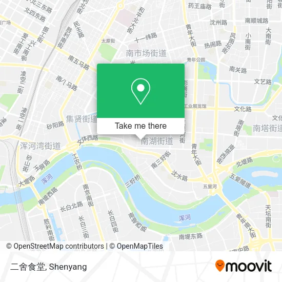 二舍食堂 map