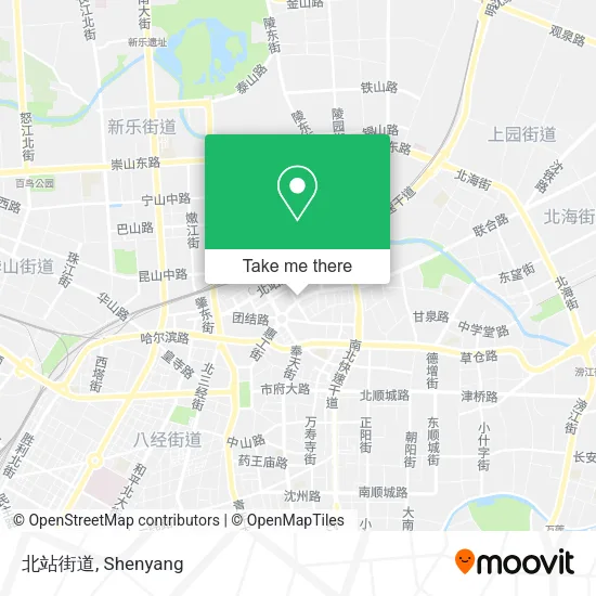 北站街道 map