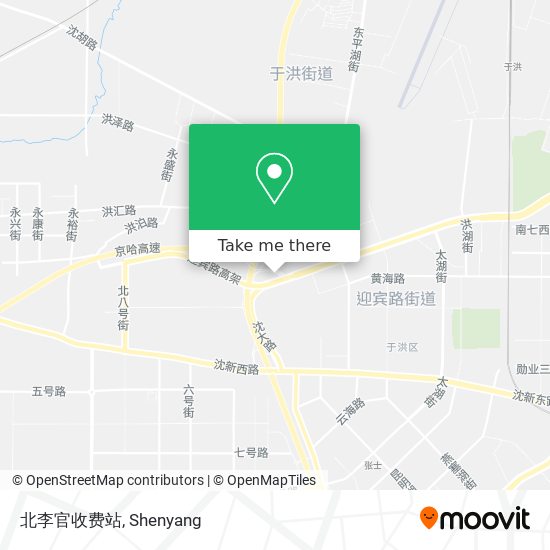 北李官收费站 map