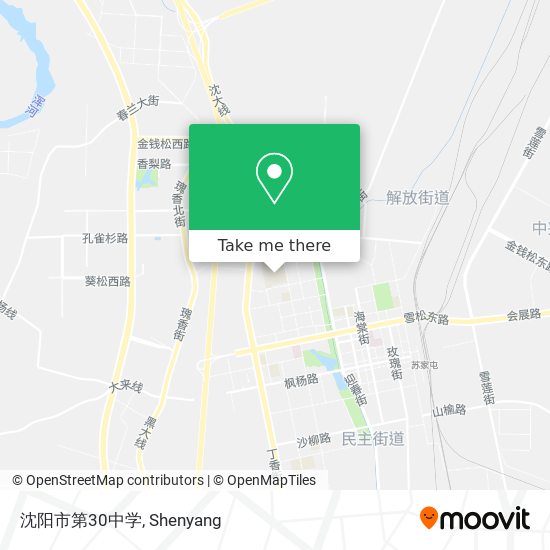 沈阳市第30中学 map