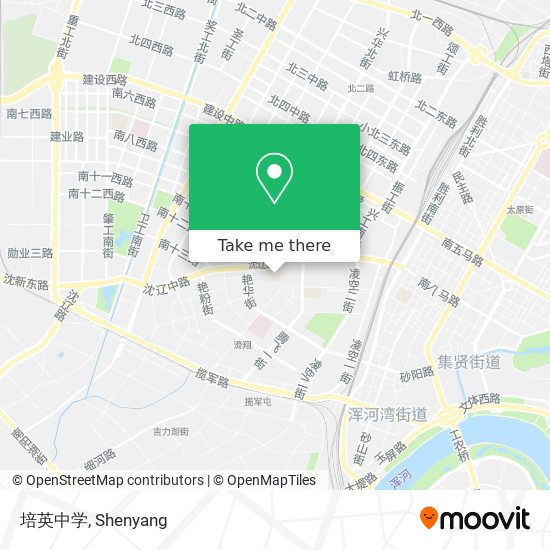 培英中学 map