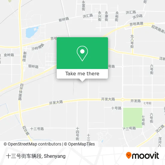 十三号街车辆段 map