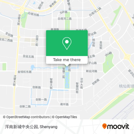 浑南新城中央公园 map
