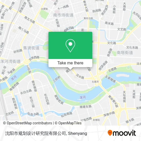 沈阳市规划设计研究院有限公司 map