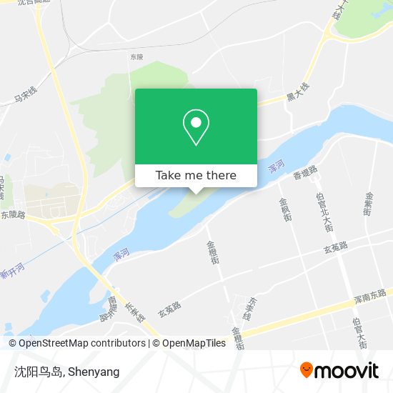 沈阳鸟岛 map