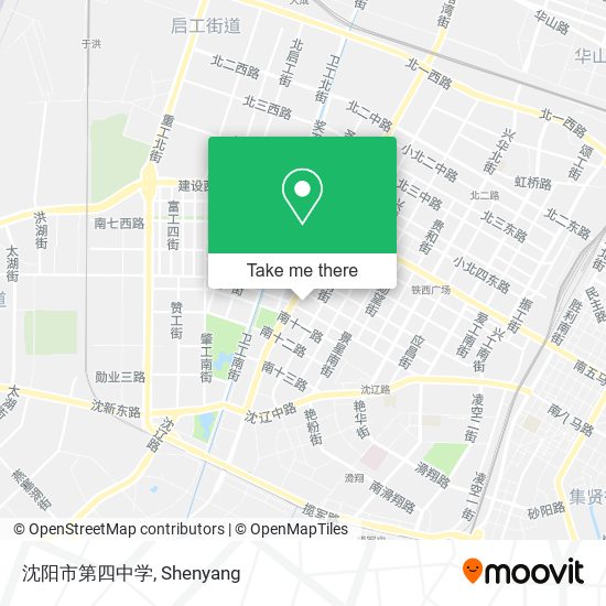 沈阳市第四中学 map