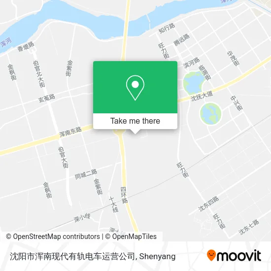 沈阳市浑南现代有轨电车运营公司 map