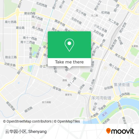 云华园小区 map