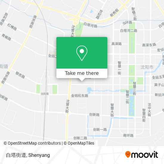白塔街道 map