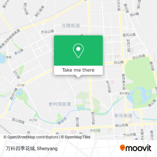 万科四季花城 map
