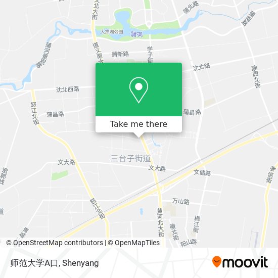 师范大学A口 map