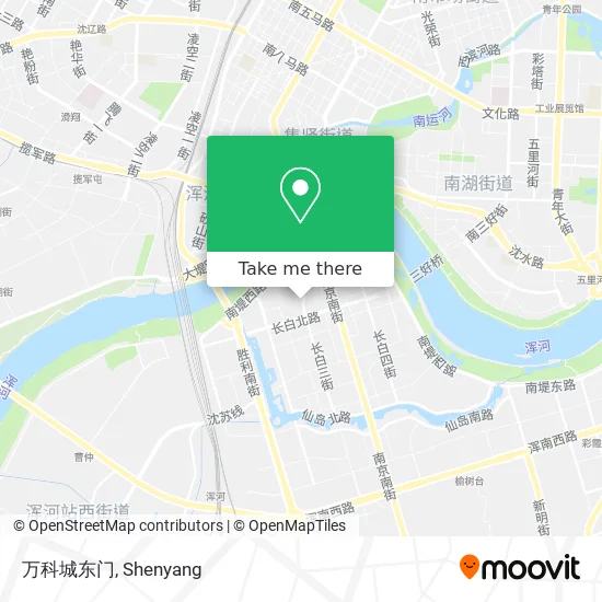 万科城东门 map