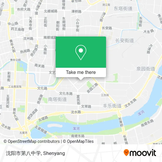 沈阳市第八中学 map