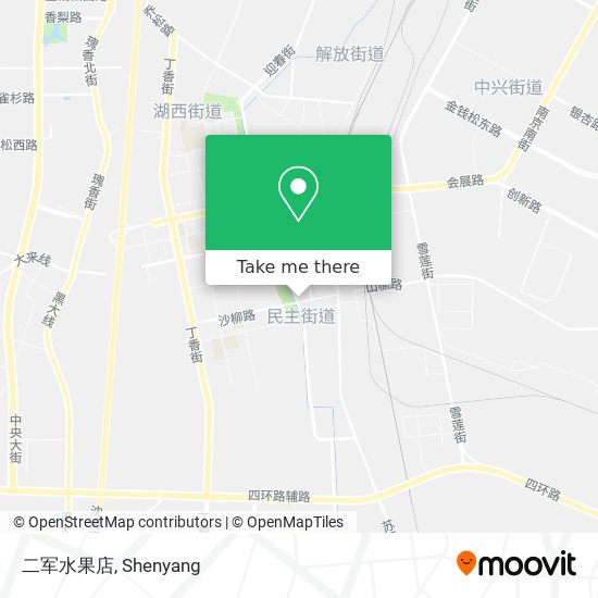 二军水果店 map