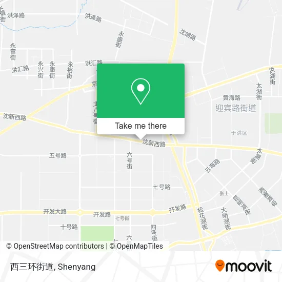 西三环街道 map