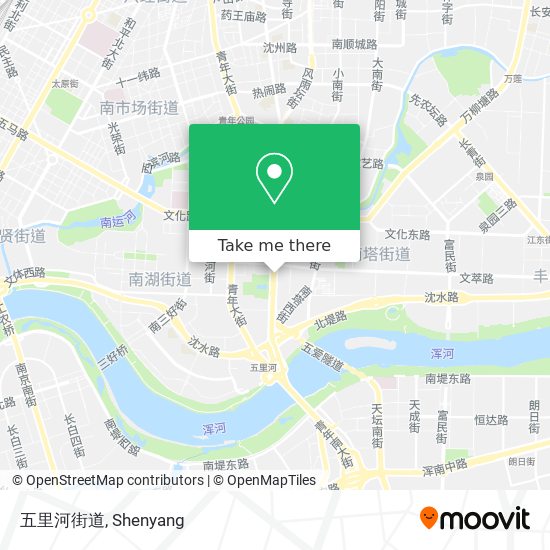 五里河街道 map