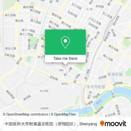 中国医科大学附属盛京医院（滑翔院区） map