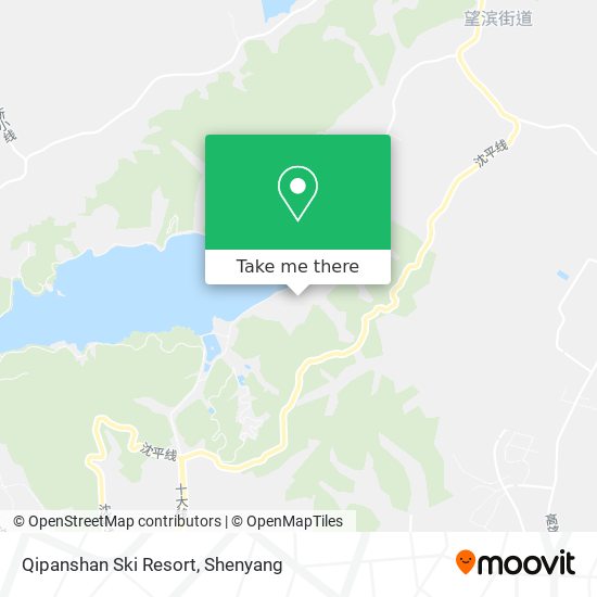 Qipanshan Ski Resort map