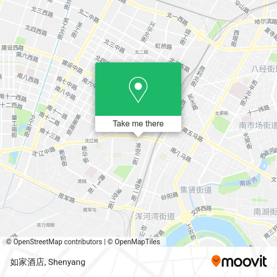 如家酒店 map