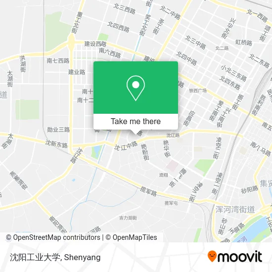 沈阳工业大学 map